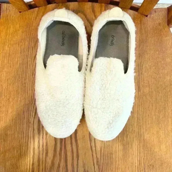ALLBIRDS Wool Lounger Fluffs Loafers Shearling Sherpa Fleece Size 9 - Picture 11 of 12